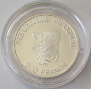 Kongo 500 Francs 2002 70 Jahre Swissair
