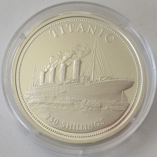 Somalia 250 Shillings 1999 Ships Titanic Silver