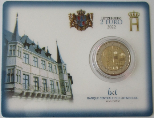 Luxembourg 2 Euro 2022 50 Years National Flag BU
