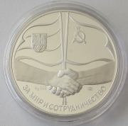 Sowjetunion Medaille 1989 Staatsbesuch in der...