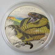 Tuvalu 1 Dollar 2025 Deadly & Dangerous Tiger Snake
