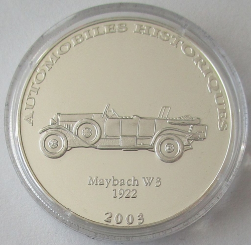 DR Kongo 10 Francs 2003 Automobile Maybach W3
