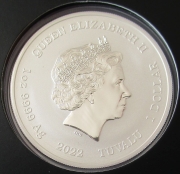 Tuvalu 1 Dollar 2022 The Simpsons Seasons Greetings 1 Oz Silver