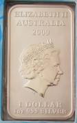 Australia 1 Dollar 2009 Dreaming Turtle 1 Oz Silver