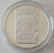 Tschechien 200 Korun 2004 425 Jahre Kralitzer Bibel PP