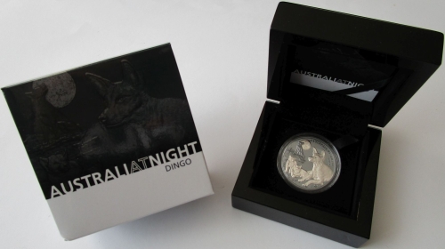 Niue 1 Dollar 2021 Australia at Night Dingo 1 Oz Silver