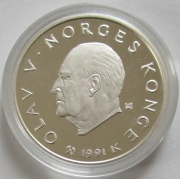 Norwegen 50 Kroner 1991 Olympia Lillehammer Familie