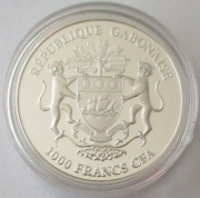 Gabun 1000 Francs 2014 Springbock PP