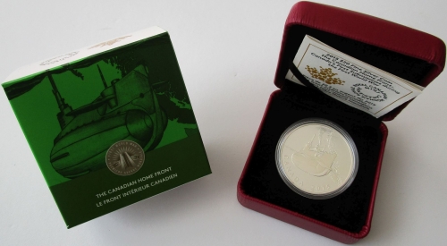 Canada 20 Dollars 2015 World War I Submarines 1 Oz Silver
