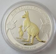 Australien 1 Dollar 2020 Australian Kangaroo Gilded