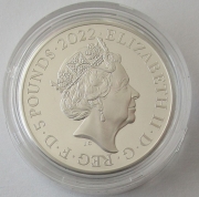 Großbritannien 5 Pounds 2022 Platinum Jubilee Piedfort PP