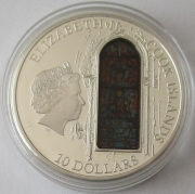 Cook Islands 10 Dollars 2013 Windows of Heaven Chartres Cathedral Silver