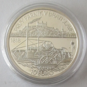 Slowakei 10 Euro 2018 200 Jahre Donaudampfschifffahrt PP