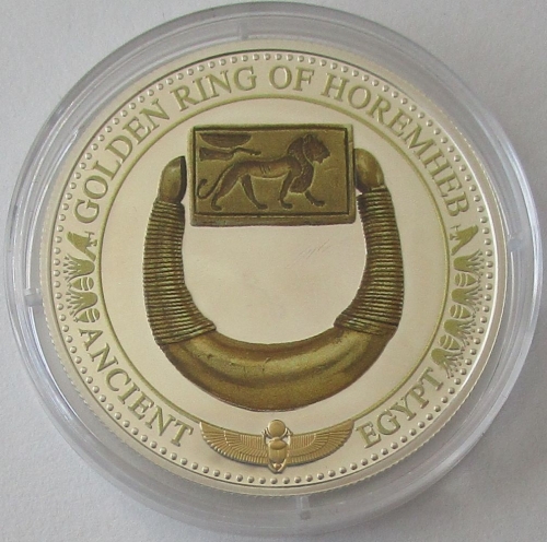 Salomonen 2 Dollars 2016 Ancient Egypt Goldener Ring von Horemheb