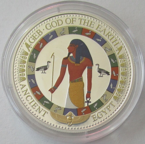 Solomon Islands 2 Dollars 2018 Ancient Egypt Geb Silver