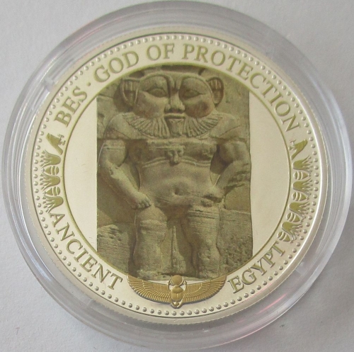 Solomon Islands 2 Dollars 2016 Ancient Egypt Bes Silver