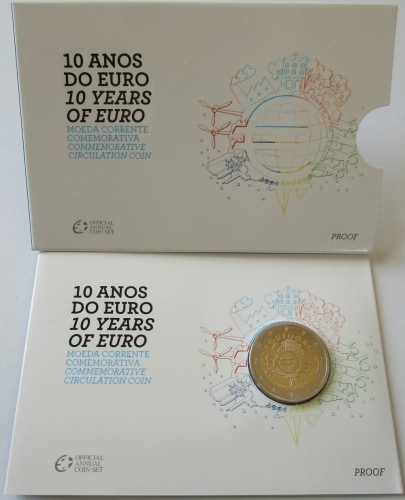 Portugal 2 Euro 2012 10 Years Euro Proof