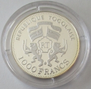 Togo 1000 Francs 2000 Tiere Löwe