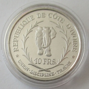 Elfenbeinküste 10 Francs 1966 Elefant