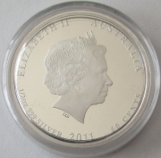 Australia 50 Cents 2011 Sea Life Hawksbill Turtle 1/2 Oz Silver