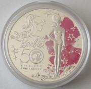 Tuvalu 1 Dollar 2009 50 Jahre Barbie