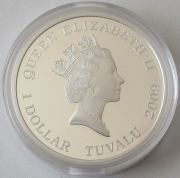Tuvalu 1 Dollar 2009 50 Years Barbie 1 Oz Silver