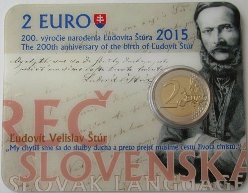 Slowakei 2 Euro 2015 Ludovít Stúr BU