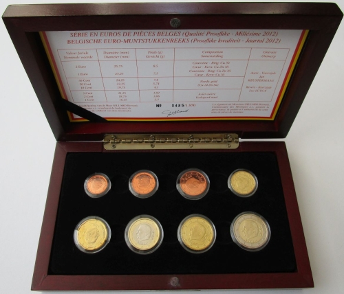 Belgium Proof Coin Set 2012