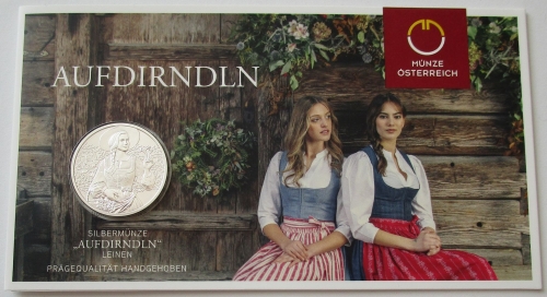 Österreich 10 Euro 2025 Gschneizt & Kampelt Aufdirndln BU