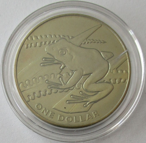 Fiji 1 Dollar 2018 Tiere Baumfrosch