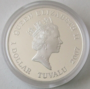 Tuvalu 1 Dollar 2007 Fighting Ships of World War II Bismarck
