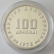 Griechenland 100 Drachmai 1978 50 Jahre Zentralbank