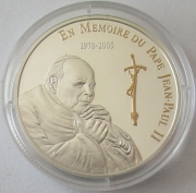 DR Kongo 10 Francs 2005 Papst Johannes Paul II.