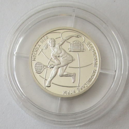 Russland 1 Rubel 1998 World Youth Games in Moskau Tennis