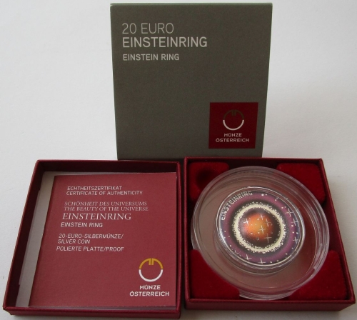 Österreich 20 Euro 2025 Schönheit des Universums Einsteinring