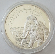 Ghana 5 Cedis 2019 Giants of the Ice Age Wollmammut