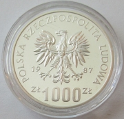 Polen 1000 Zlotych 1987 1000 Jahre Breslau / Wratislavia...