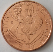 Vatican 20 Euro 2024 Art & Faith Gallo di San Pietro BU
