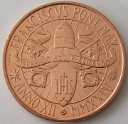 Vatican 20 Euro 2024 Art & Faith Gallo di San Pietro BU
