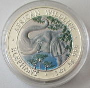 Somalia 1000 Shillings 2005 Elefant Koloriert