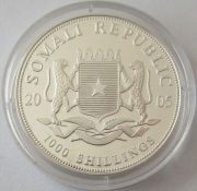 Somalia 1000 Shillings 2005 Elefant Koloriert