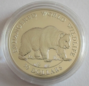 Cook-Inseln 50 Dollars 1990 Tiere Grizzly