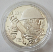 USA 1 Dollar 2018 100 Years World War I Silver Proof