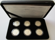 Großbritannien 6 x 1 Pound 2007 20 Jahre Britannia