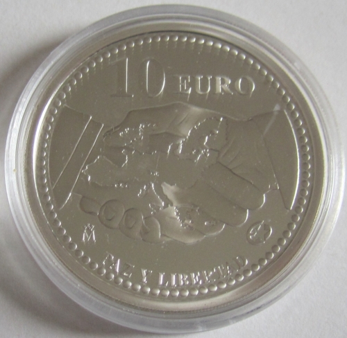 Spanien 10 Euro 2005 Europastern 60 Jahre Zweiter Weltkrieg (lose)