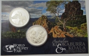 Australien 2 x 1 Dollar 2011 Kookaburra + Koala World...