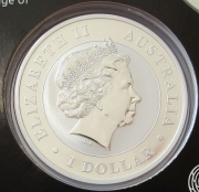 Australia 2 x 1 Dollar 2011 Kookaburra + Koala World Money Fair in Berlin 2 x 1 Oz Silver