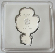 Niue 2 Dollars 2021 Chibi Disney Princess Cinderella 1 Oz Silver