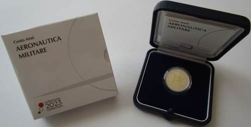 Italien 2 Euro 2023 100 Jahre Aeronautica Militare PP