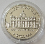 Liberia 5 Dollars 2000 Millennium Petersdom in Rom
